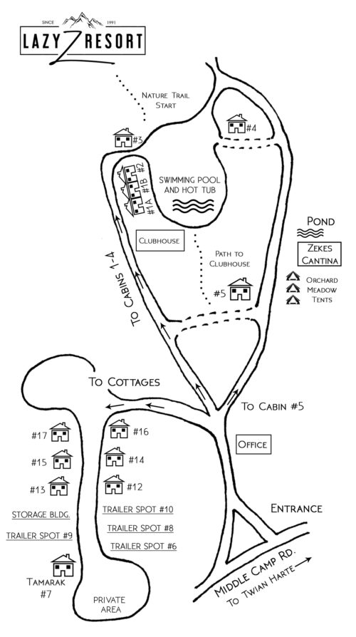 Grounds Map – Lazy Z Resort